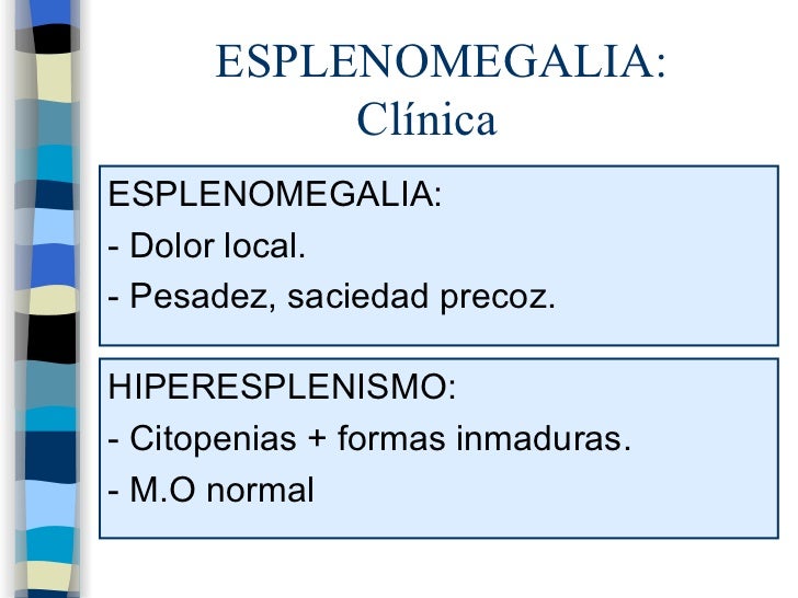 hiperesplenismo en nios